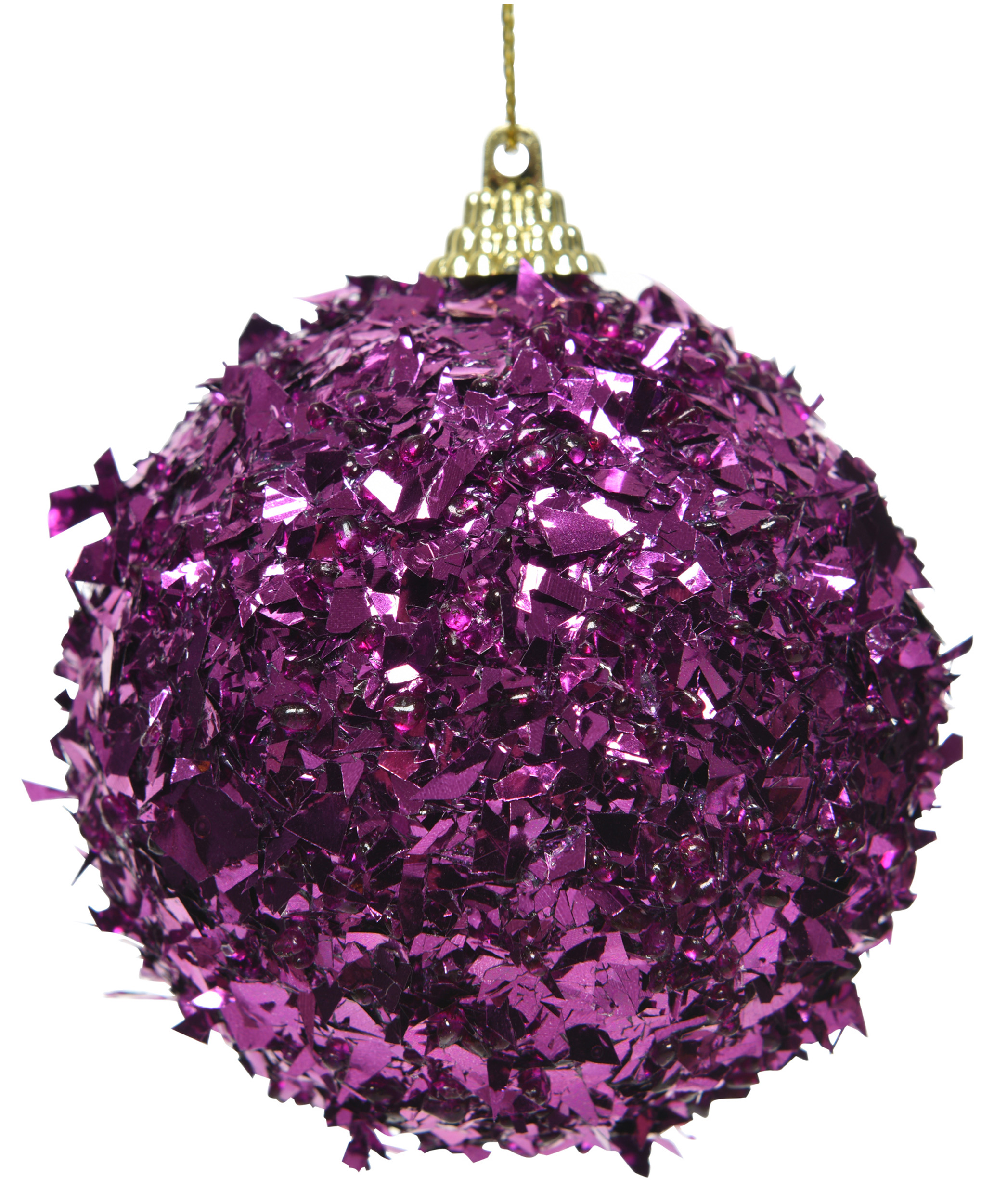 Изображение товара Новогодний шар фиолетовый 8 см