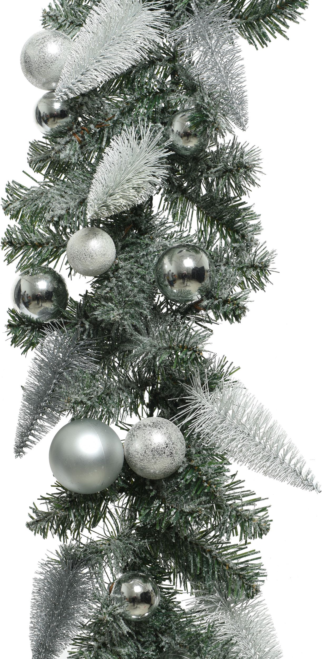 Изображение товара Гирлянда еловая заснеженная зеленая 180 см новогодний декор