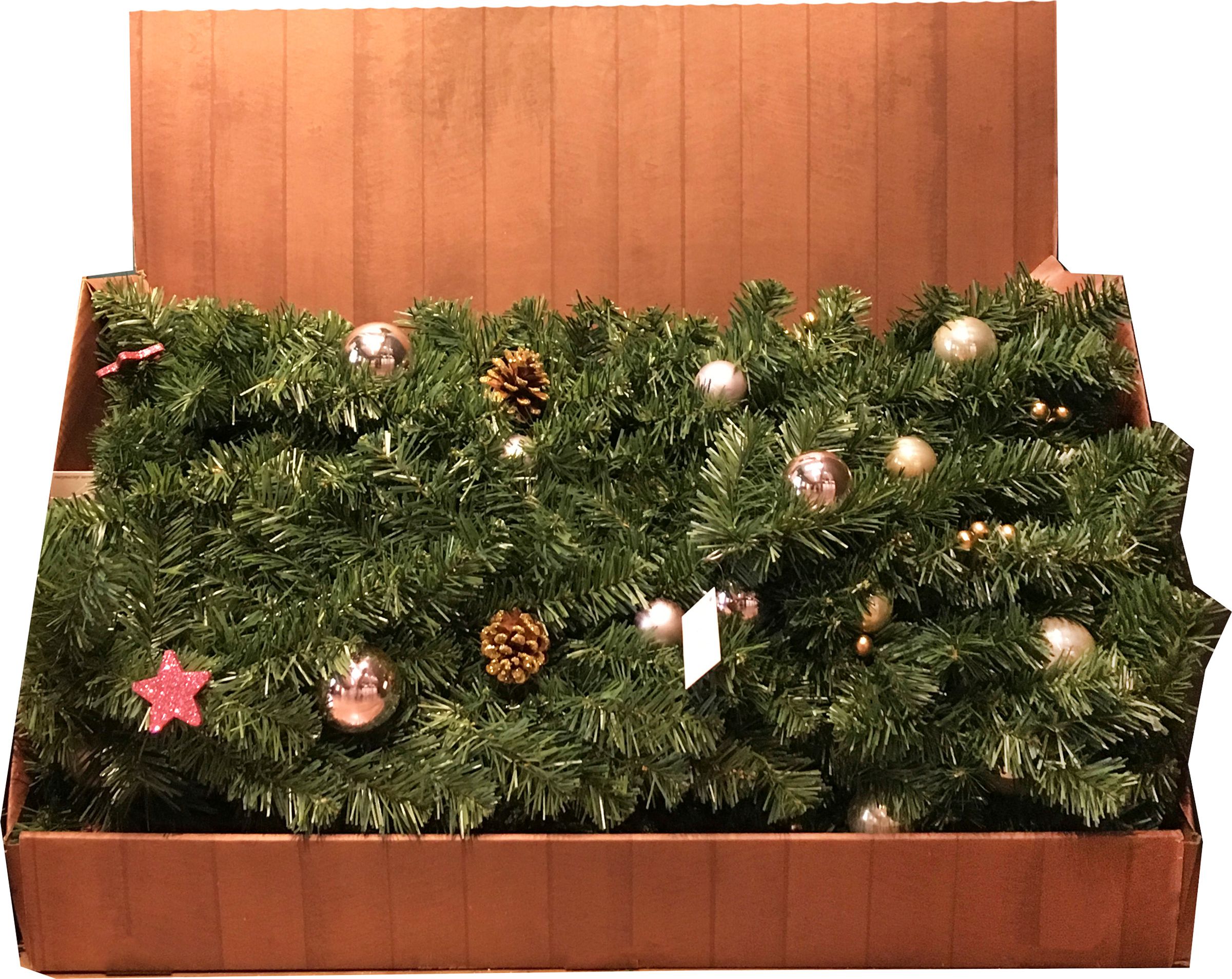 Изображение товара Гирлянда еловая Рождественская с шишками 180х10 см