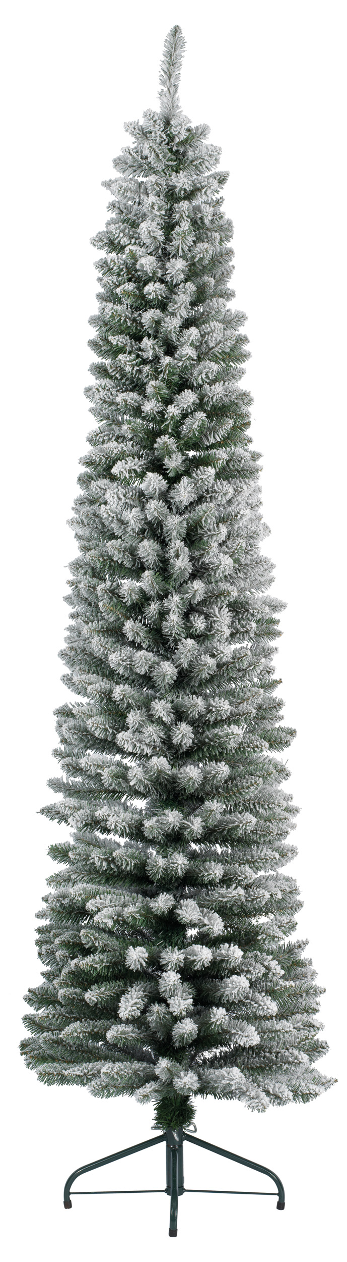 Изображение товара Искусственная ель новогодняя Slim ПВХ заснеженная 210 см для интерьера