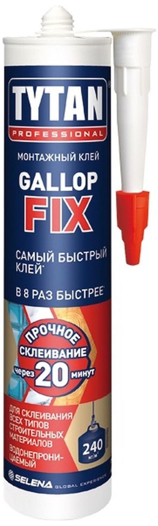 Изображение товара Специальный клей TYTAN Gallop Fix 290 мл для разных поверхностей