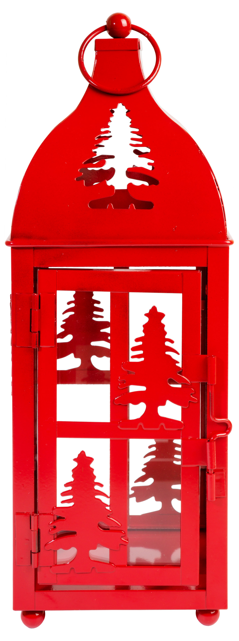 Изображение товара Декоративный новогодний фонарь 30 см винтажный стеклянный подсвечник