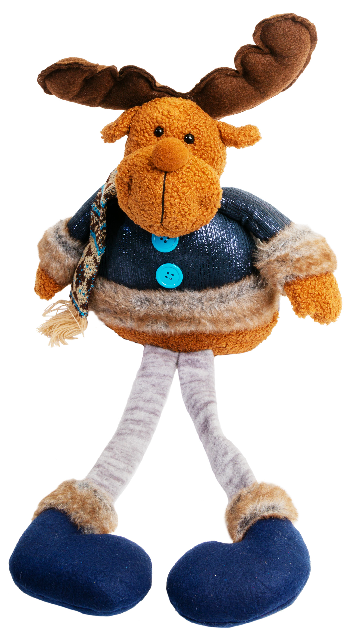 Изображение товара Мягкая игрушка Олень в шарфике 30 см