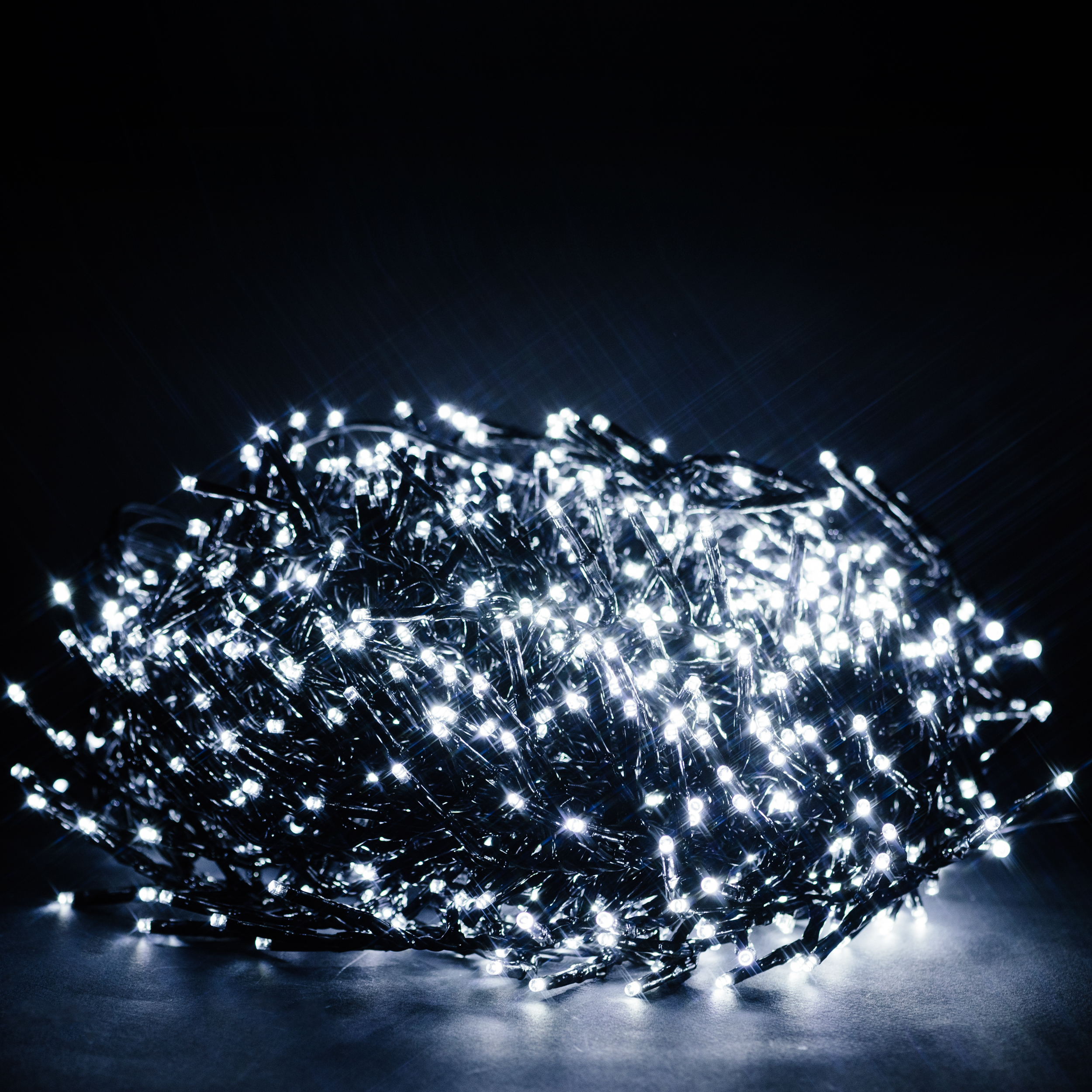 Изображение товара Гирлянда универсальная мишура 500 LED белый холодный 9 м для новогоднего декора