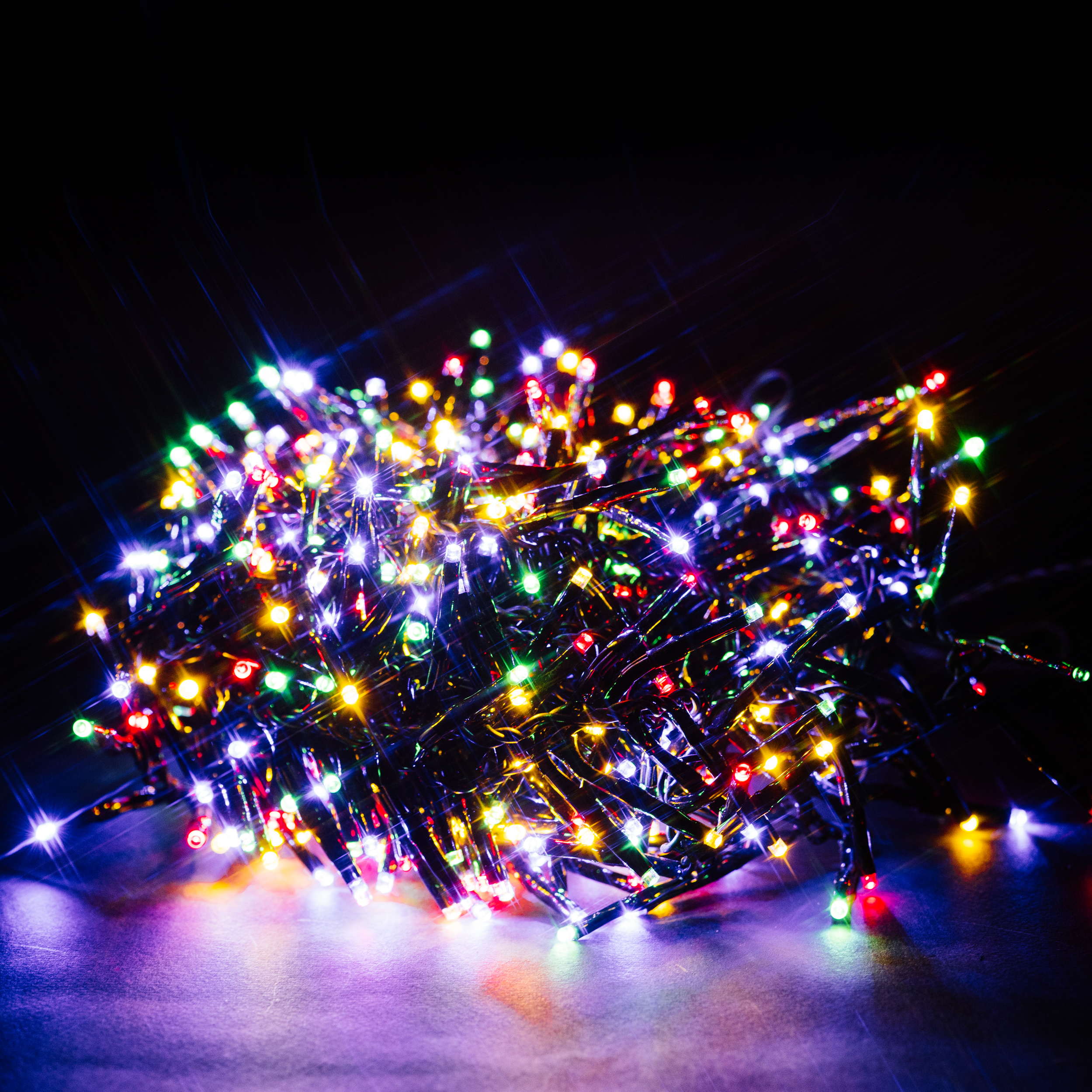 Изображение товара Гирлянда Мишура 500 LED мультицвет 9 м для внутреннего и наружного использования