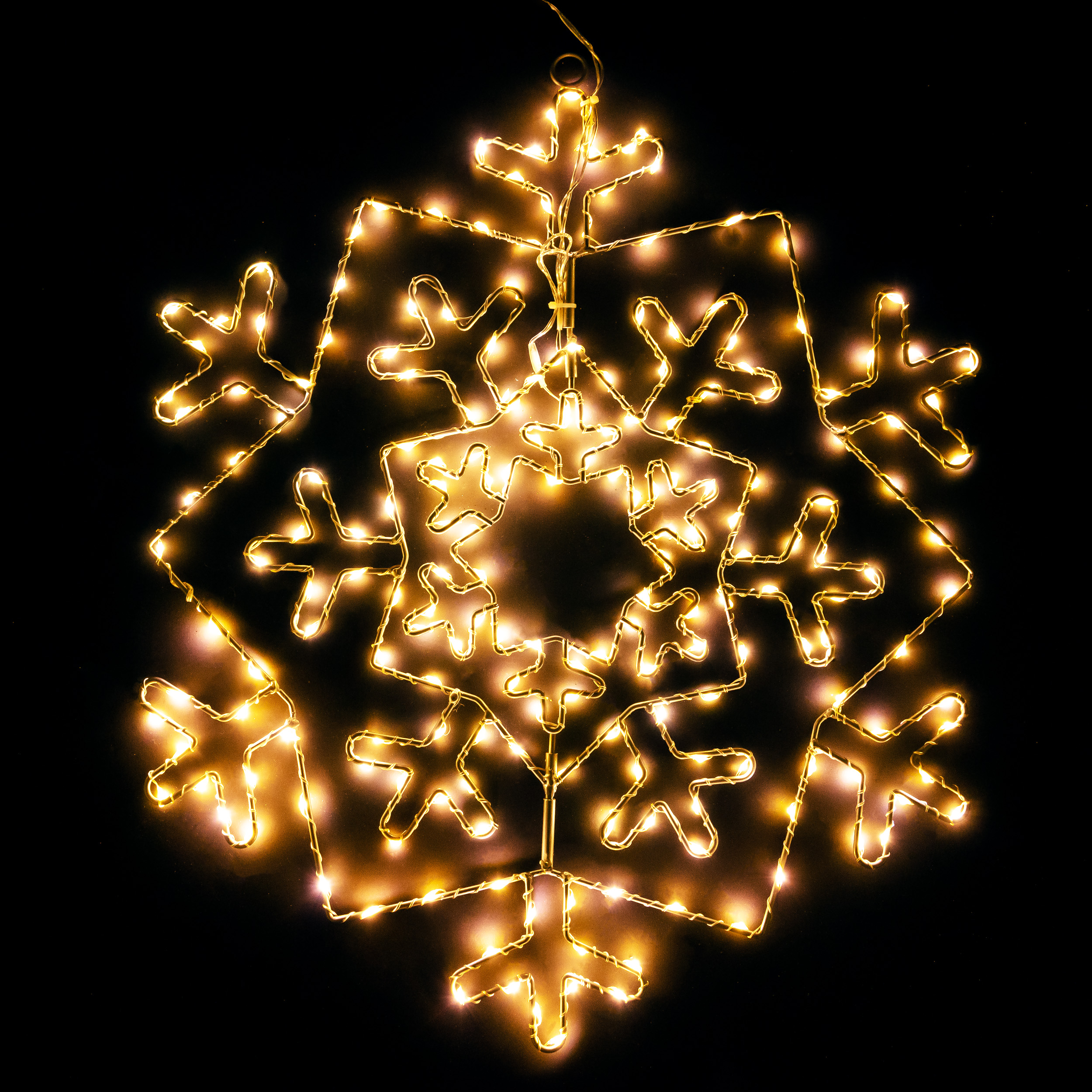 Изображение товара Световая фигура Снежинка 200 LED IP44 50,5 см теплый белый