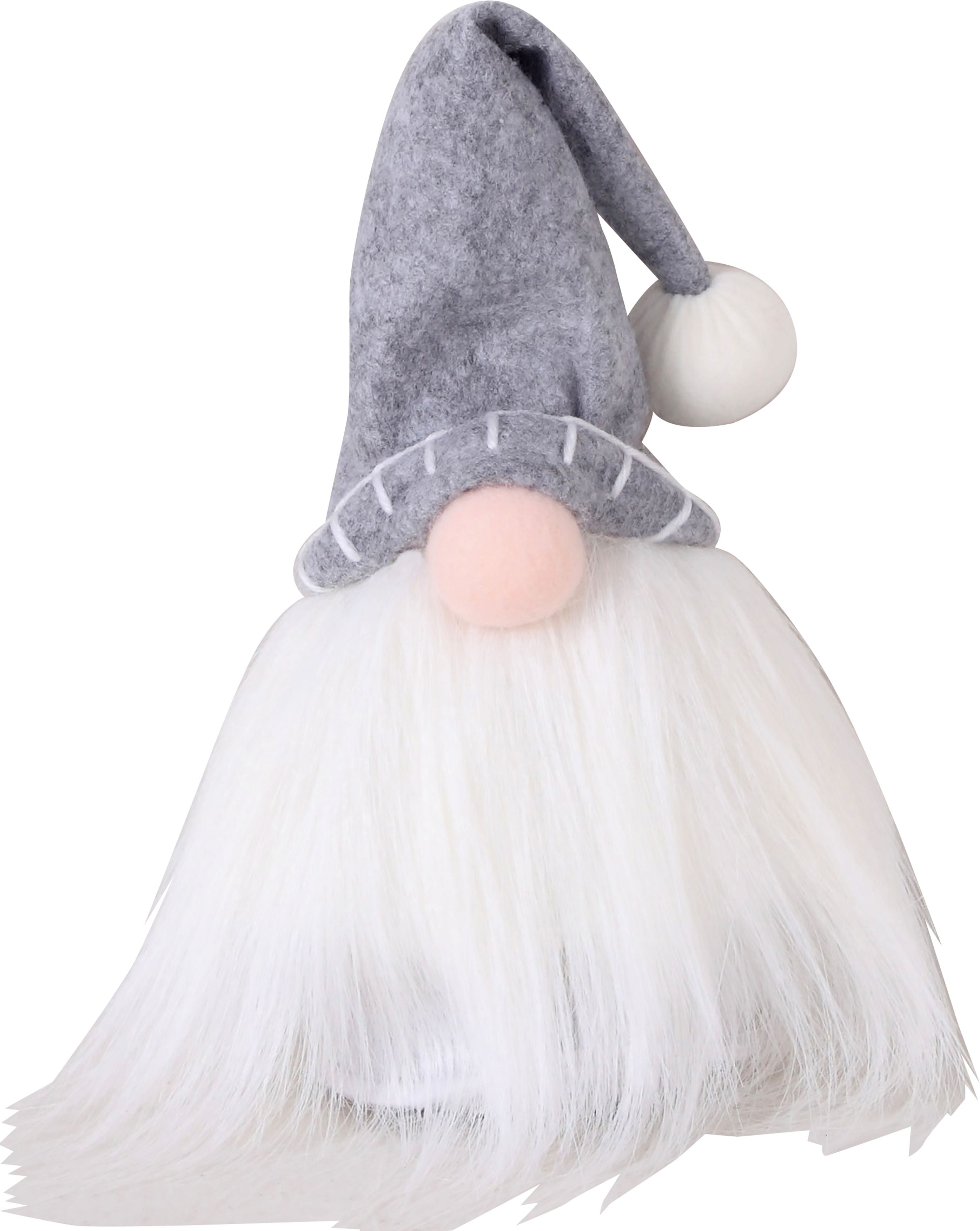 Изображение товара Мягкая игрушка Санта в колпаке 12 см для новогоднего декора