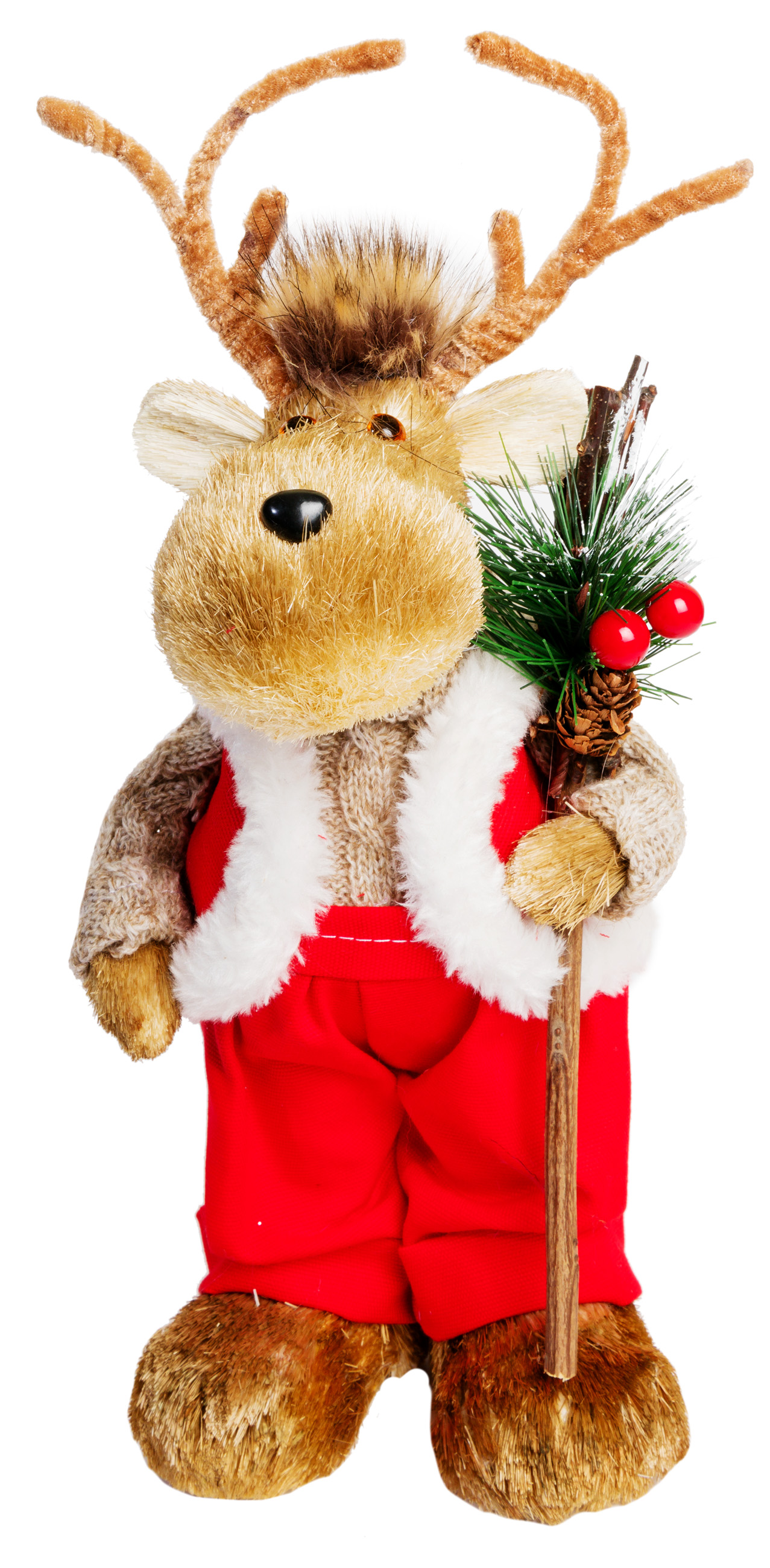 Изображение товара Игрушка Олень мягкая соломенная 32 см