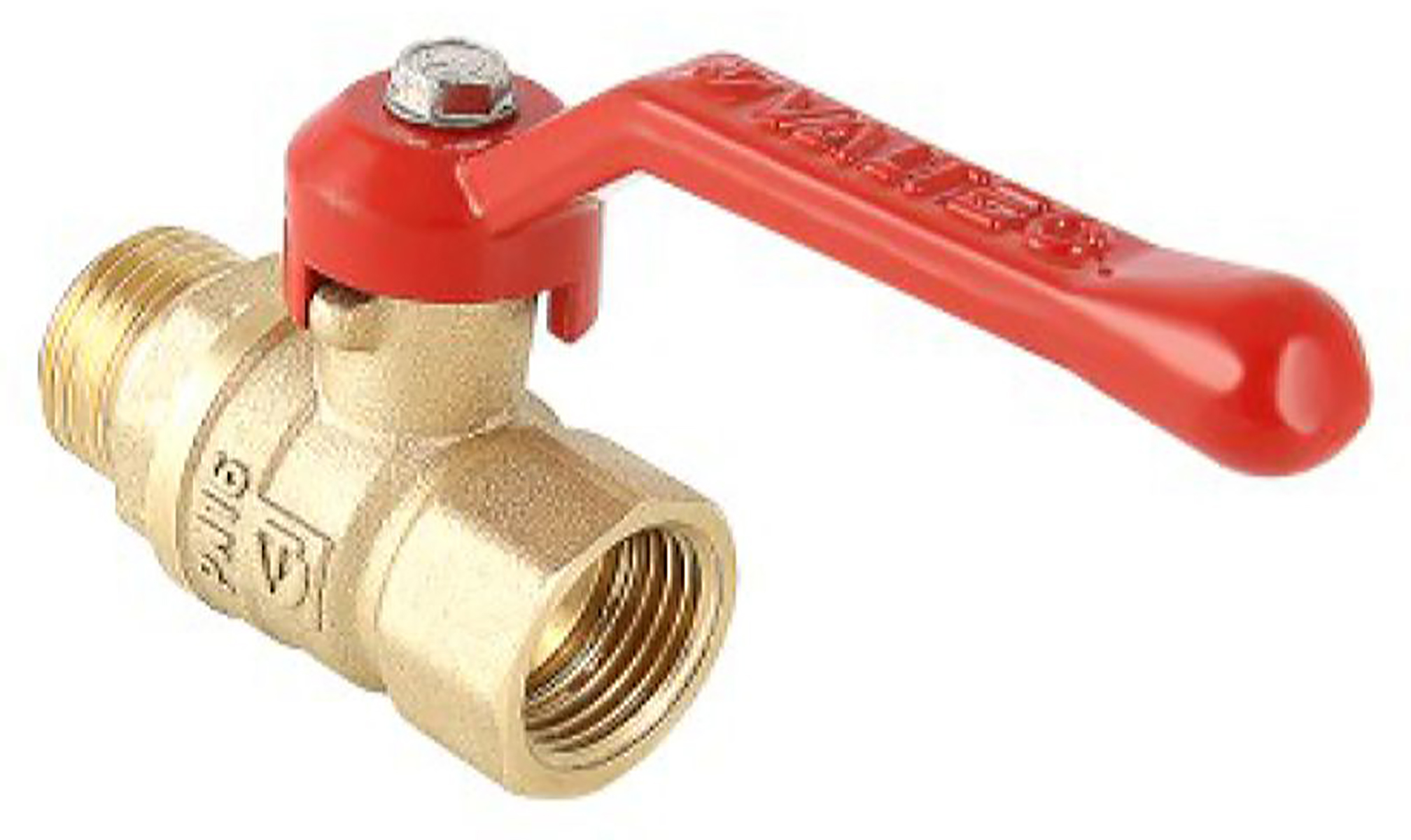 Изображение товара Кран шаровой латунь никелированный VALTEC СТАНДАРТ 1/2