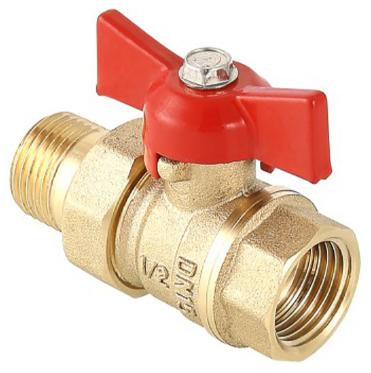 Изображение товара Кран шаровой латунь никелированный VALTEC STANDART VT.127.G.05 3/4"