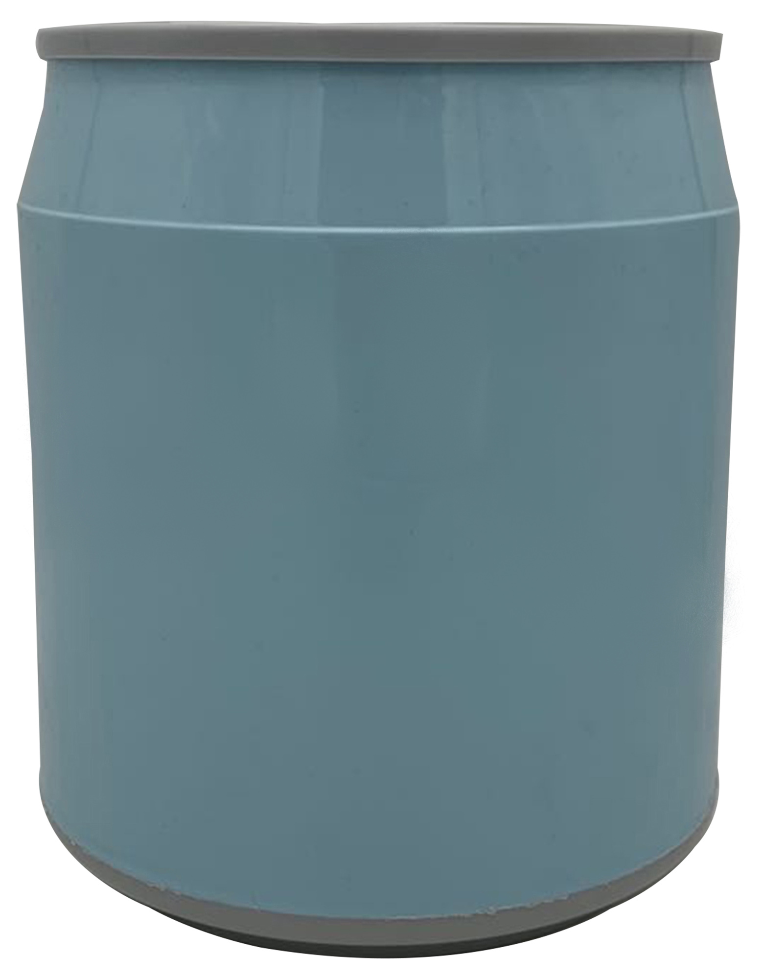 Изображение товара Мусорная корзина 14 л пластиковая голубая с крышкой