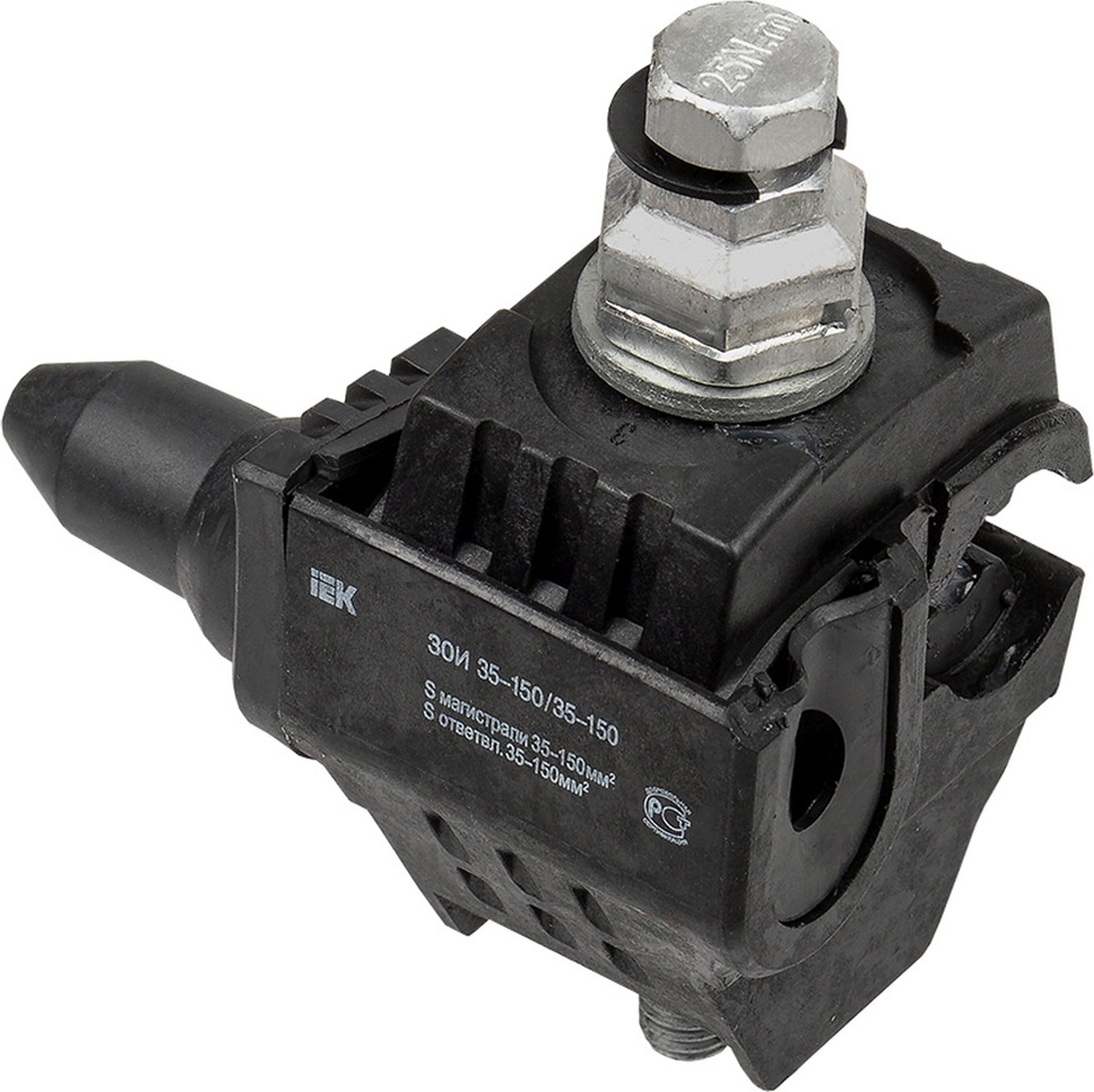 Изображение товара Зажим ответвительный IEK ЗОИ 35-150/6-35 35-150 кв мм, монтаж на изолятор