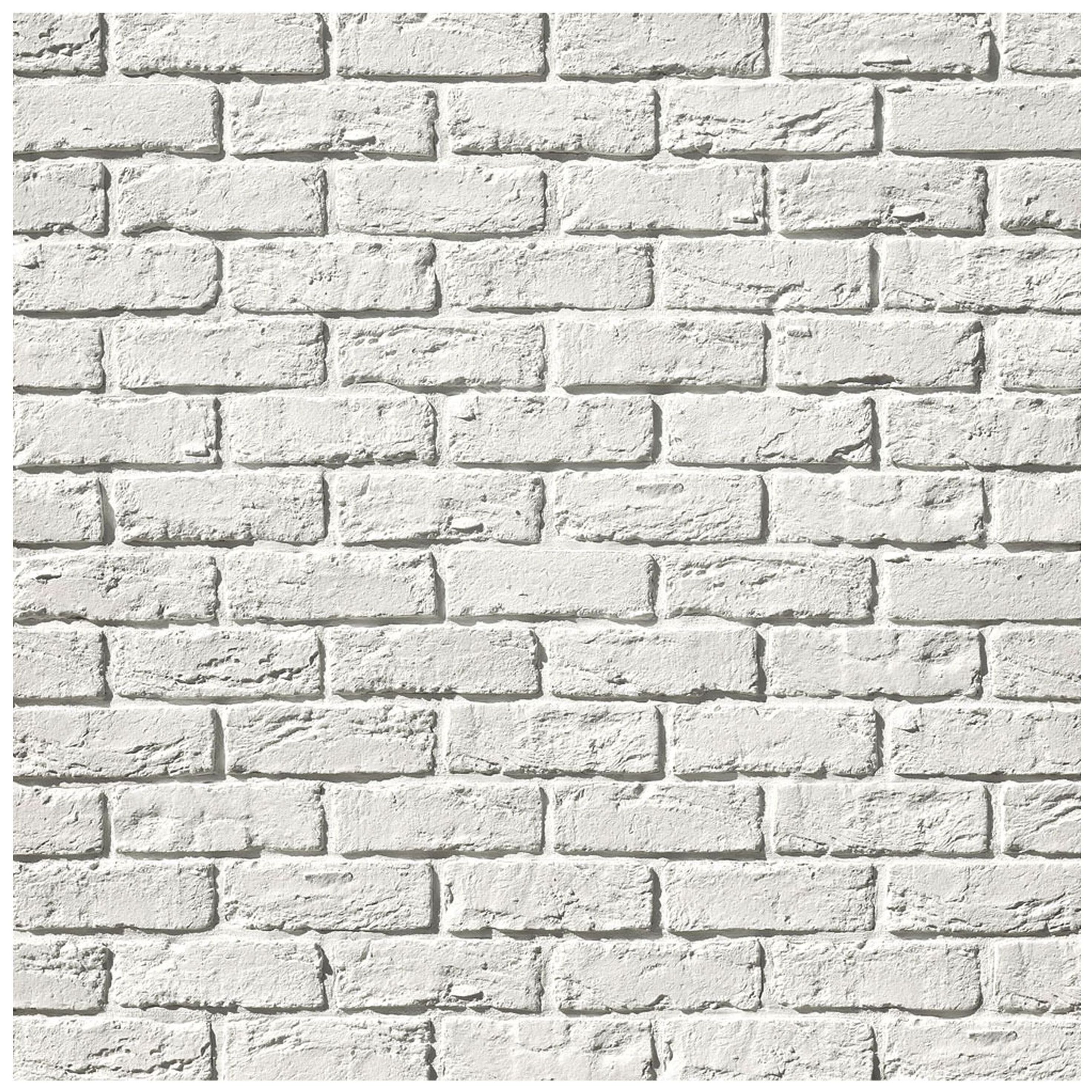 Изображение товара Гипсовая плитка White Hills Вельс Брик кирпич белая 20,5x6,5 см для внутренней отделки