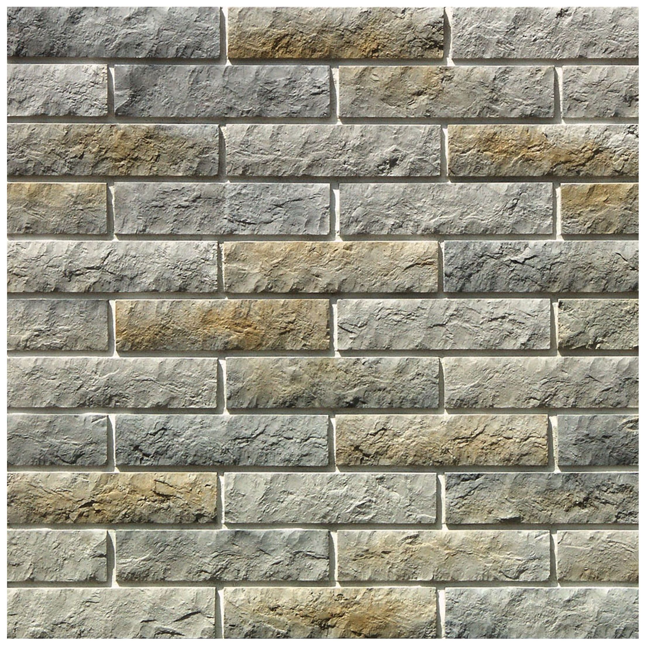 Изображение товара Гипсовая плитка White Hills ТОЛЕДО серая 32x7,5 см для интерьера лофт