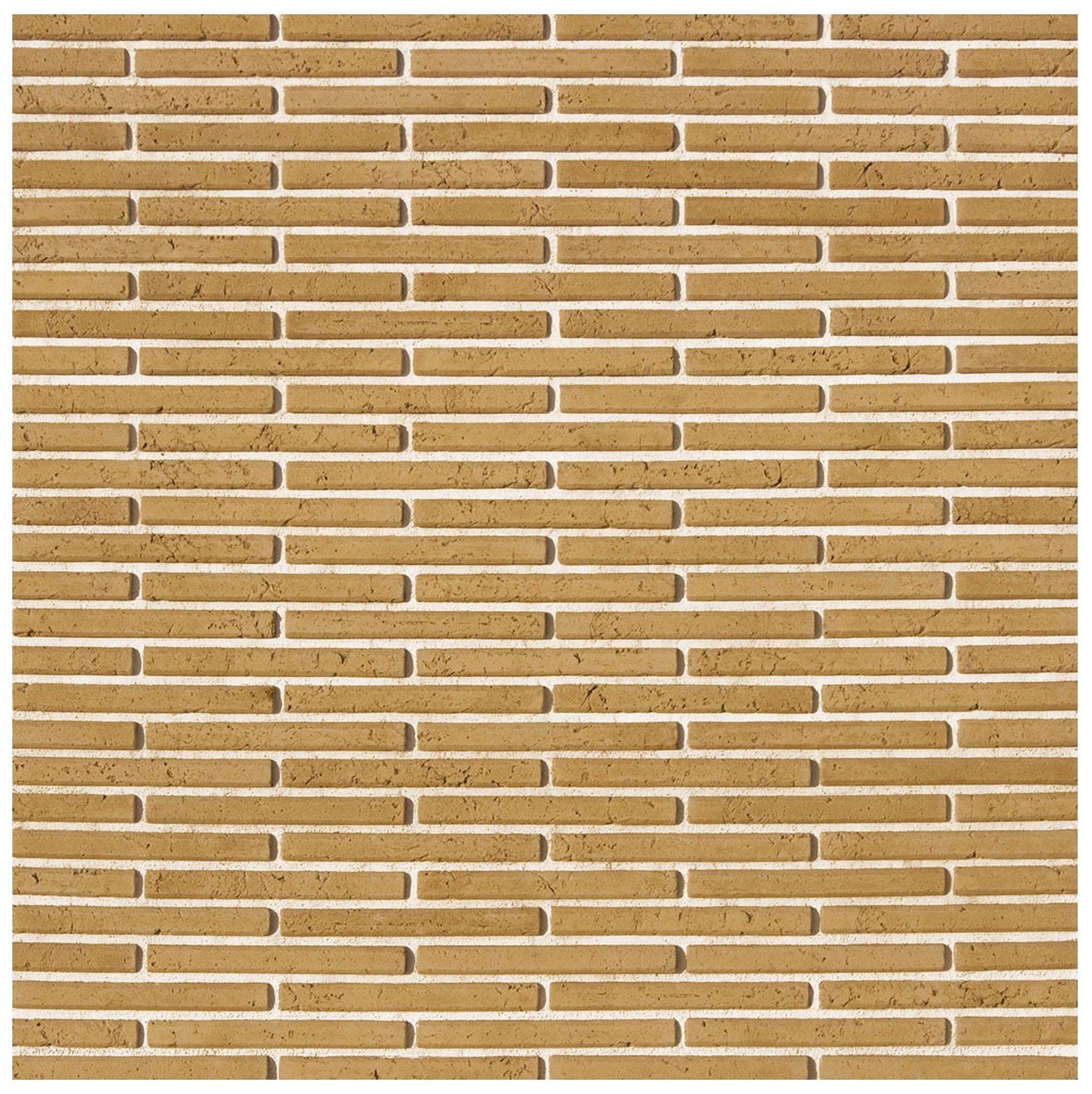 Изображение товара Бетонная плитка White Hills Тиволи Брик бежевая 25x2,5 см для фасадов и интерьеров