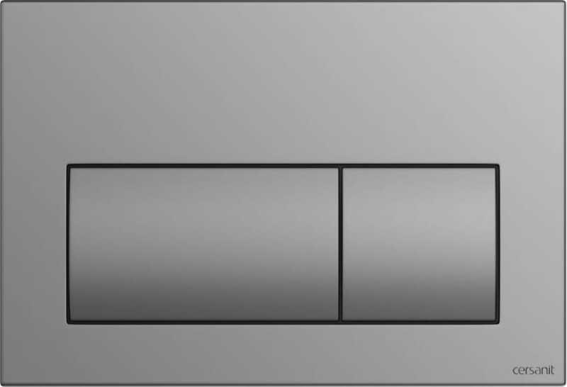 Изображение товара Панель смыва для инсталляции Cersanit PRESTO матовая серый хром