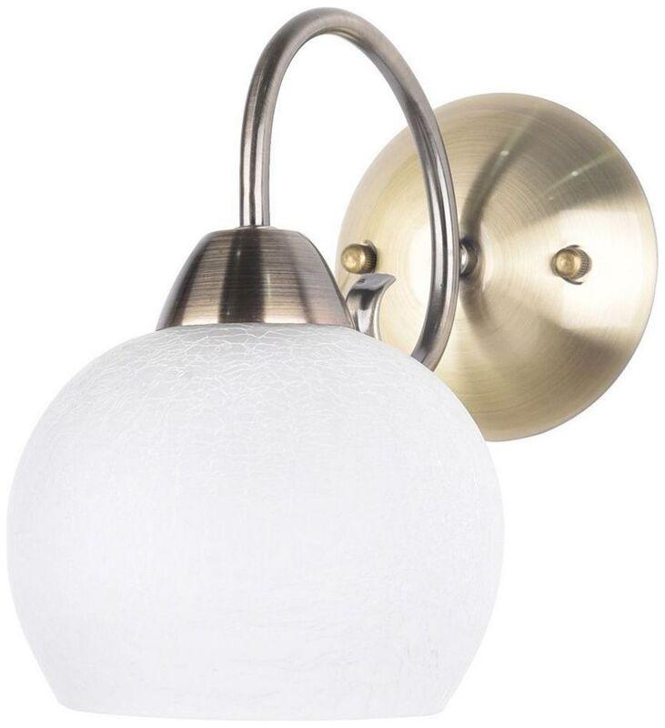 Изображение товара Стильное настенное бра ARTE Lamp MARGO A9317AP-1AB с белым плафоном и бронзовым основанием