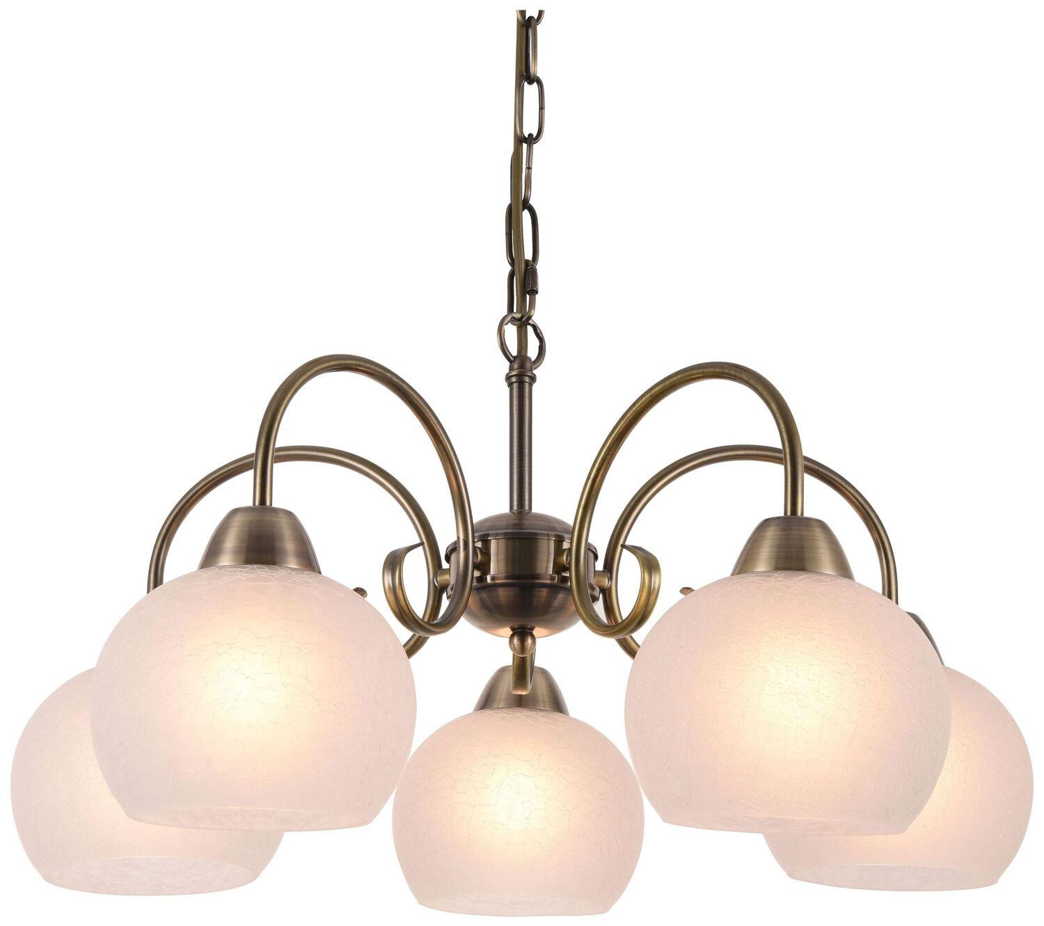 Изображение товара Подвесная люстра Arte Lamp MARGO A9317LM-5AB классика стекло бронзовая