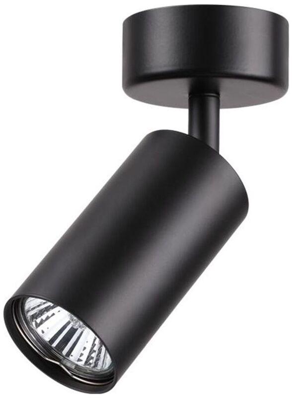 Изображение товара Накладной светильник NOVOTECH PIPE 370417 для интерьера, цилиндр, черный, 50 Вт