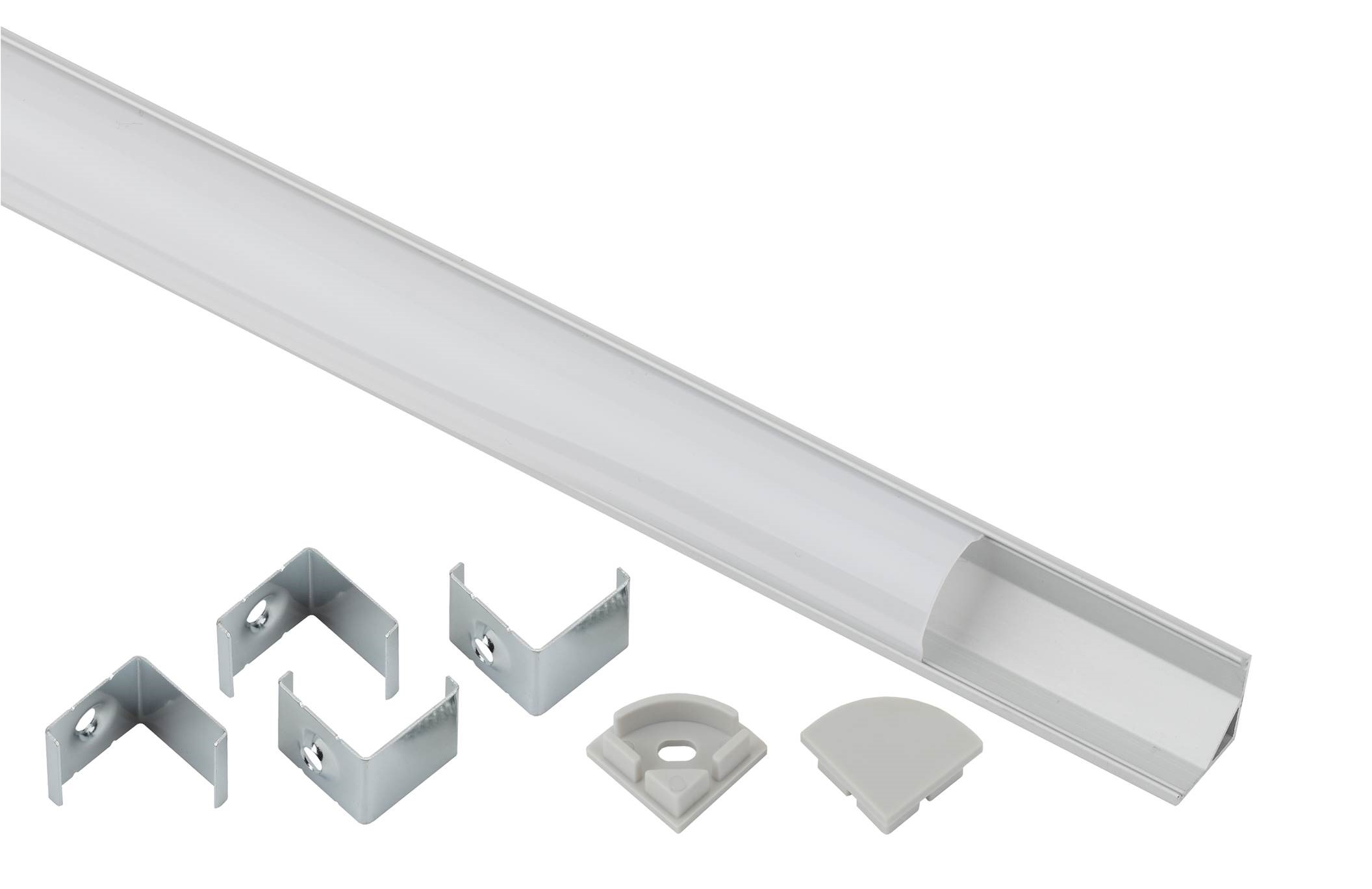 Изображение товара Комплект для светодиодной ленты ЭРА 1616R угловой 2 м серебряный