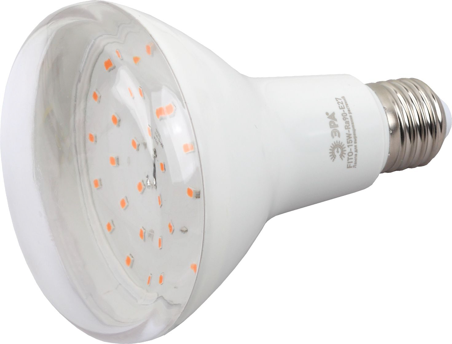 Изображение товара Светодиодная фитолампа ЭРА FITO-15W-Ra90-E27, 15 Вт, полный спектр