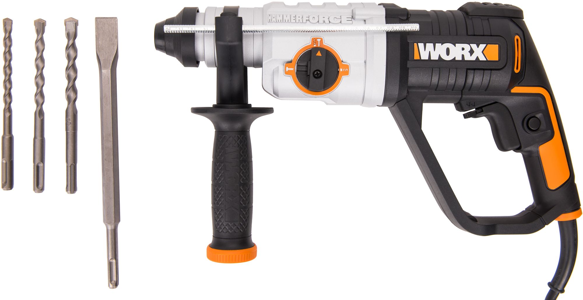 Изображение товара Перфоратор Worx WX339 800 Вт для сверления и долбления в бетоне и кирпиче