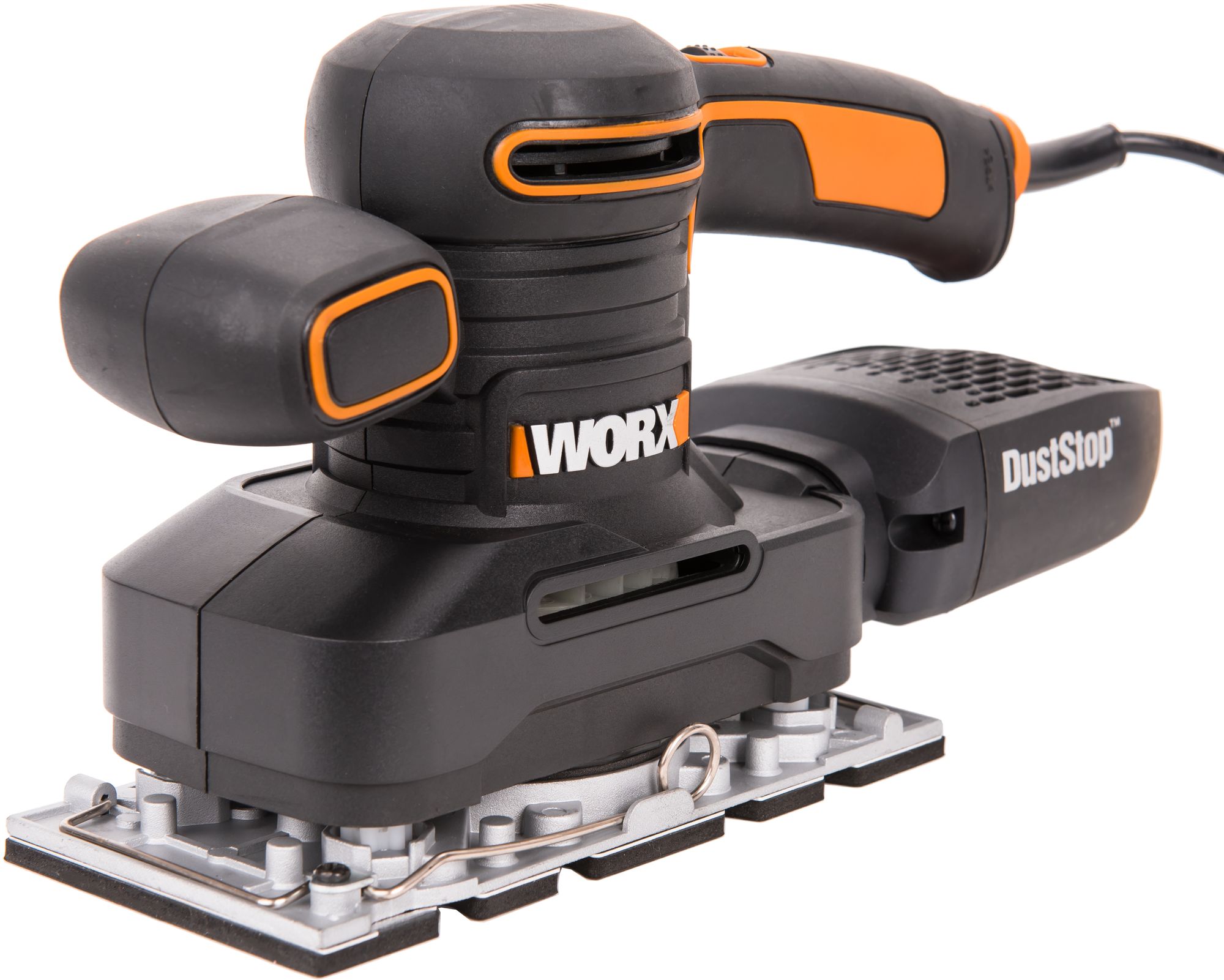 Изображение товара Шлифмашина вибрационная Worx WX641 с пылесборником и регулировкой скорости