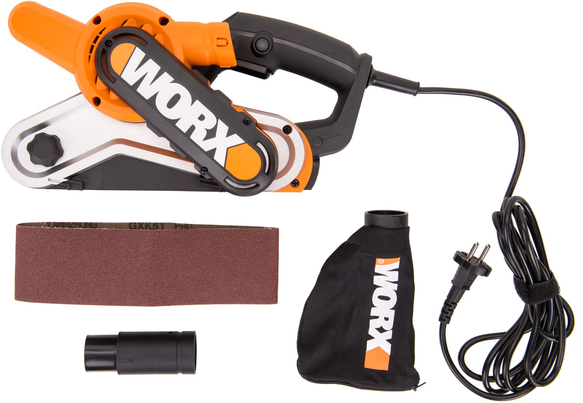 Изображение товара Ленточная шлифмашина Worx WX661.1 мощность 950 Вт, регулировка скорости