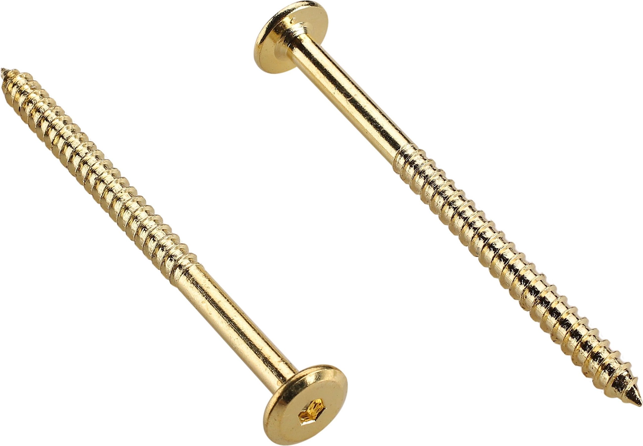 ШурупмебельныйЕВРОПАРТНЕР6,3х90сплоскойголовойлатунированный10шт