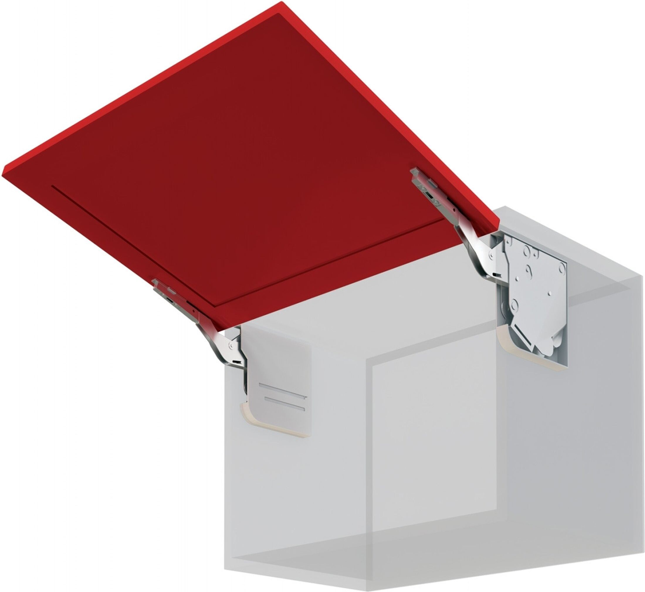 Изображение товара Мебельная петля BOYARD AEROBUS Slide-on белая 180-400 мм