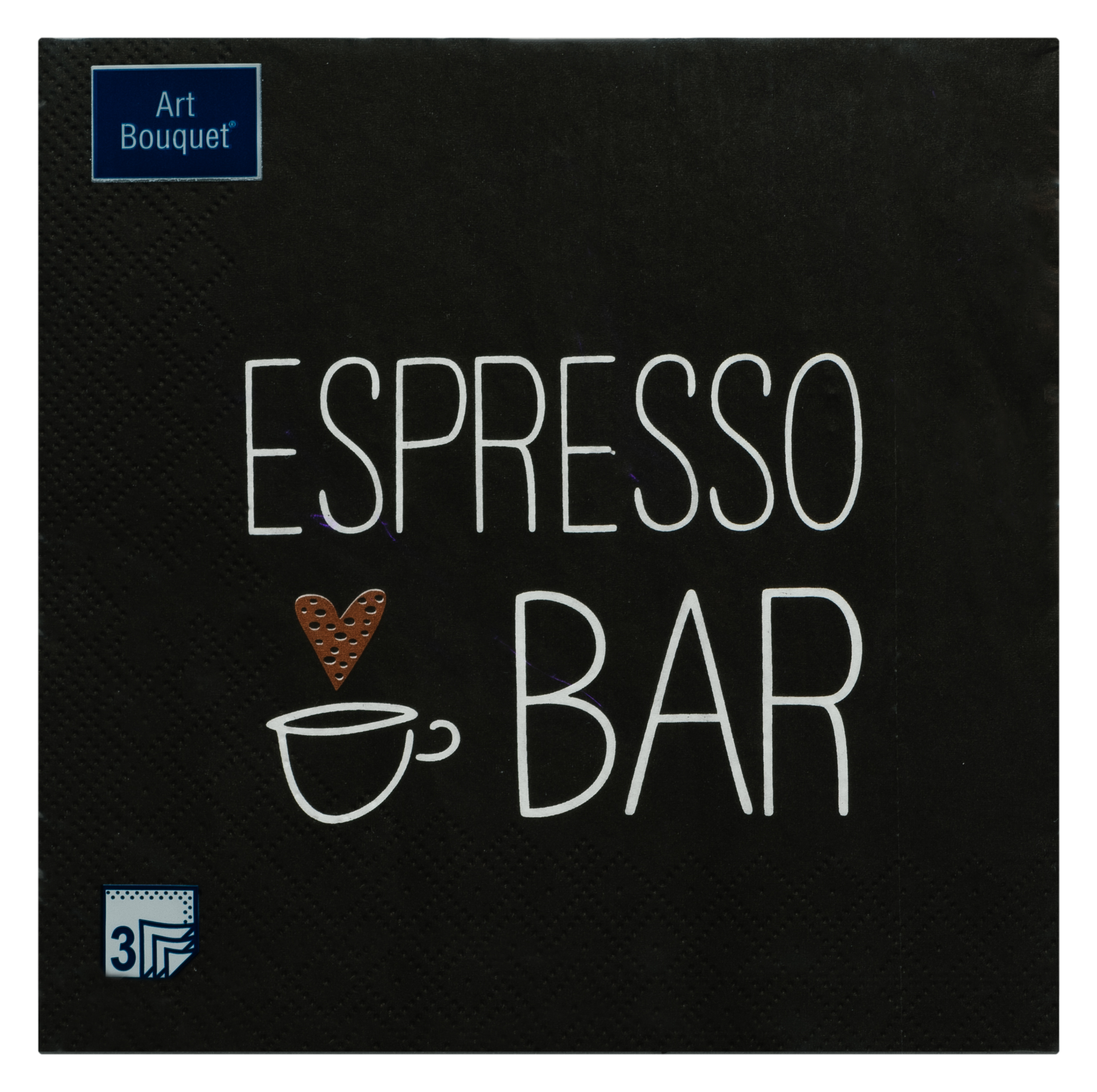 Изображение товара Салфетки Espresso бумажные 16,5x16,5 см