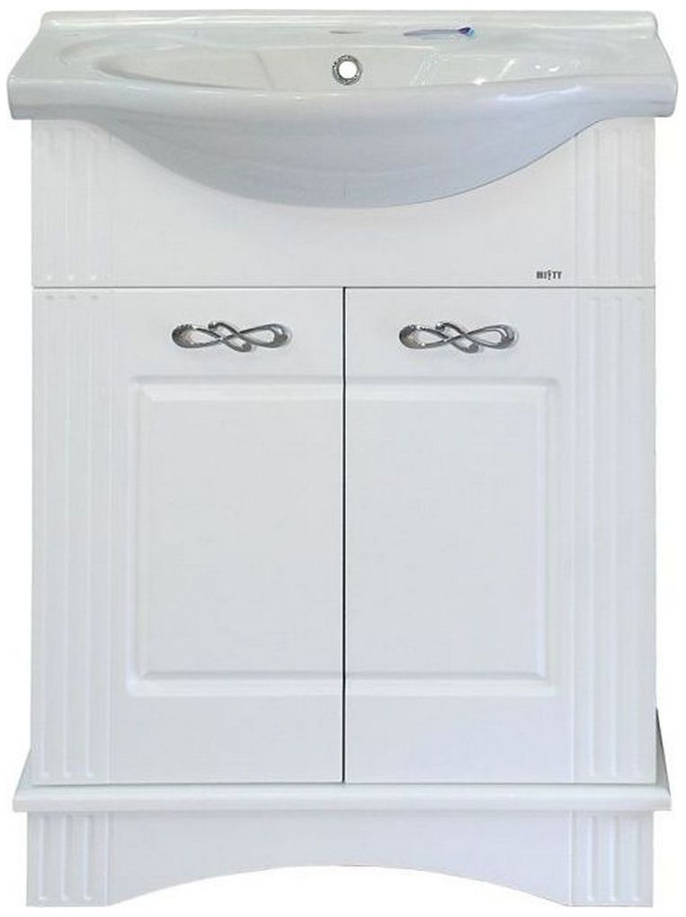 Изображение товара Тумба напольная под раковину MISTY Эльбрус 85х66 см МДФ белая