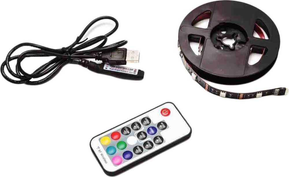 Изображение товара Светодиодная лента RGB 2x0,5 м с контроллером и пультом 5 В Apeyron Electrics