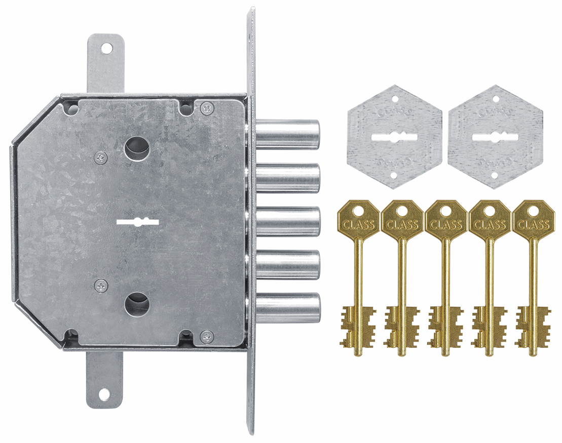 Изображение товара Сувальдный замок Класс GSSM 002 серебряный с съемной планкой