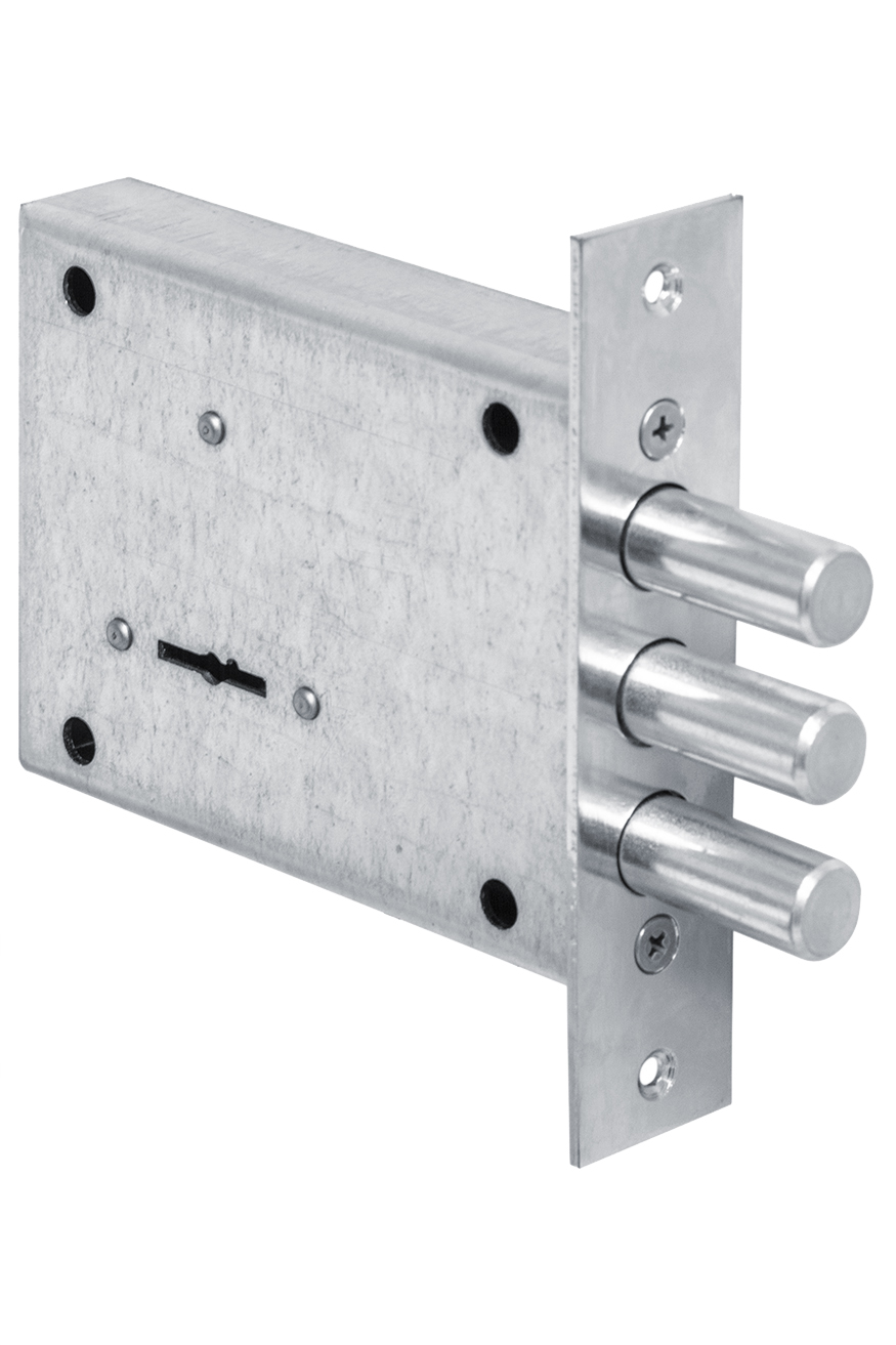 Изображение товара Врезной сувальдный замок КЕРБЕРОС 115.21.003 хром усиленный для входных дверей