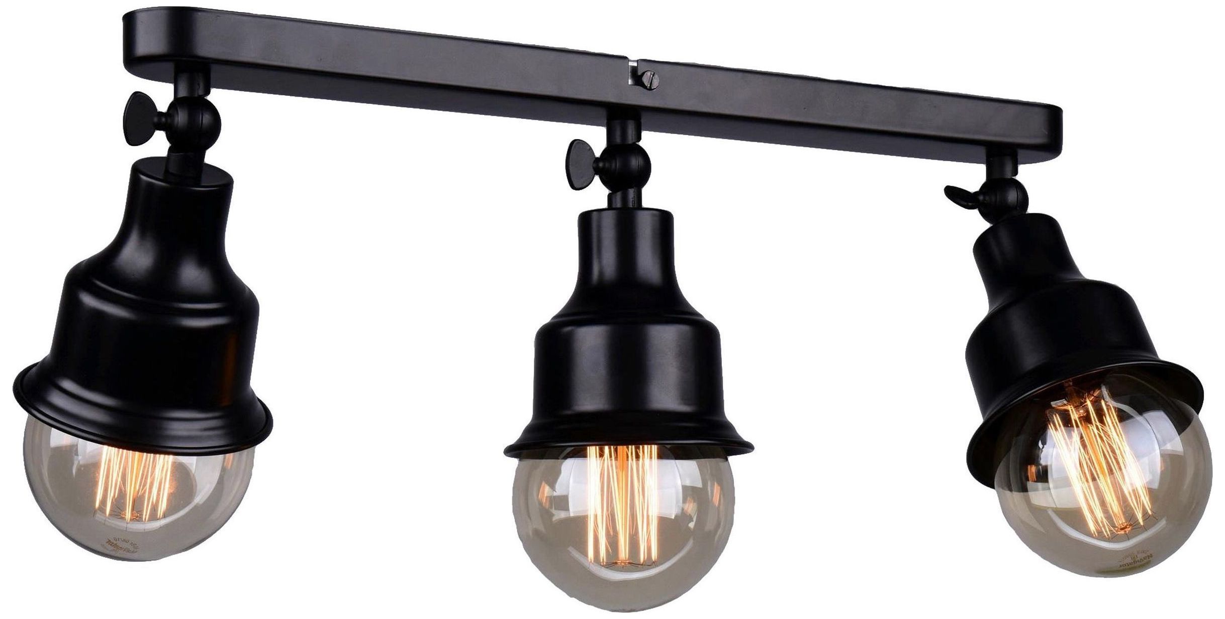 Изображение товара Потолочный светильник РОССвет Ария РС20868 BK 3C с поворотным плафоном для лофтового интерьера