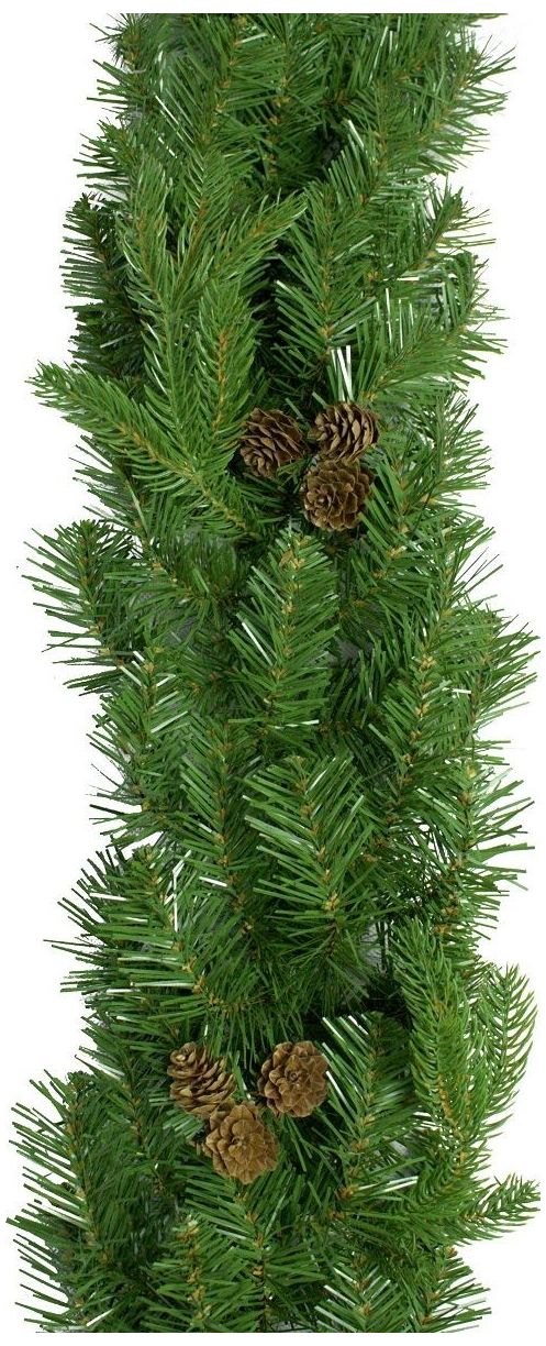 Изображение товара Гирлянда еловая Beatrees Christmas miracle с шишками зеленая 180 см