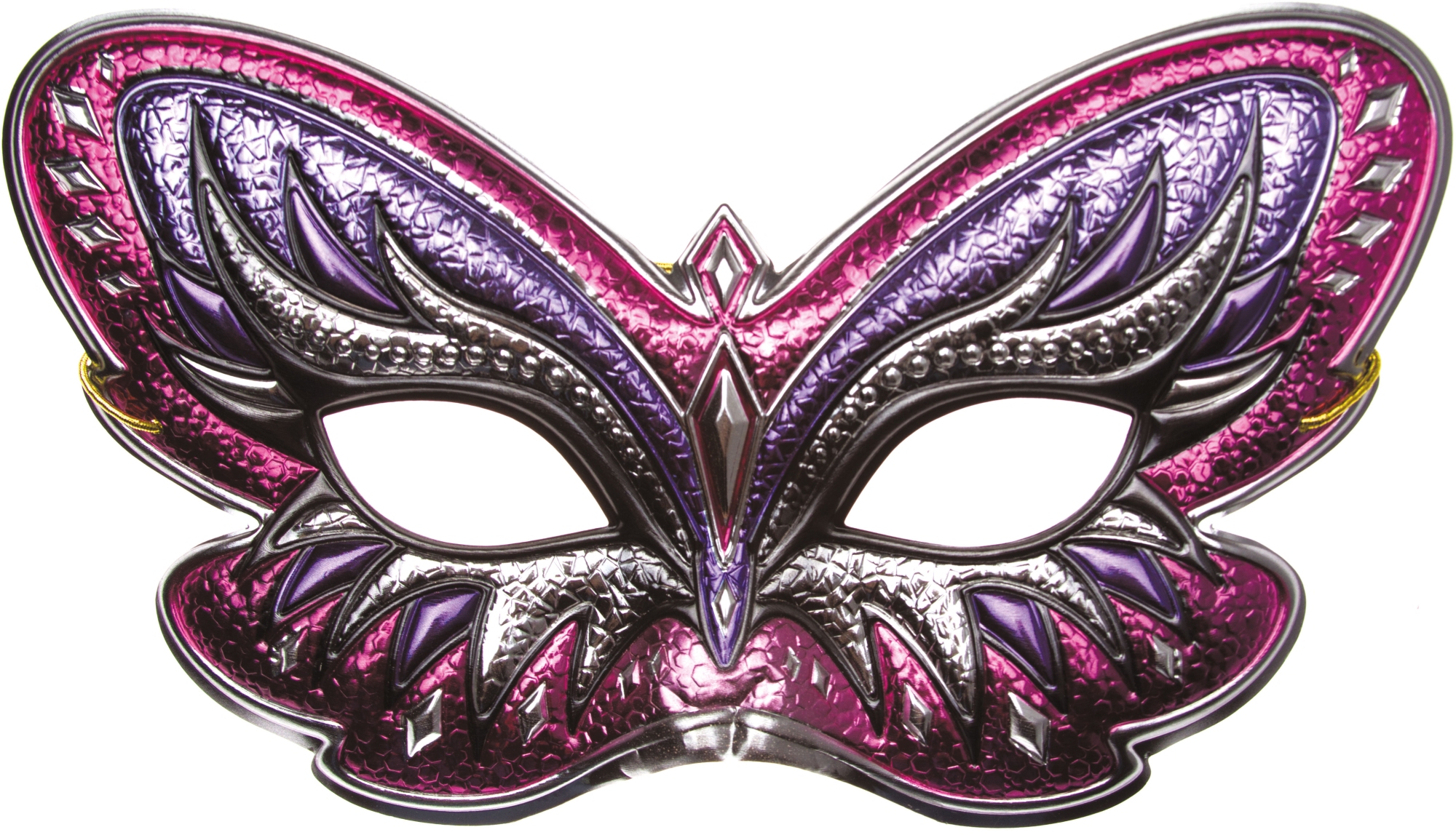 Изображение товара Карнавальная маска Кошечка разноцветная 245х250 мм для тематических вечеринок