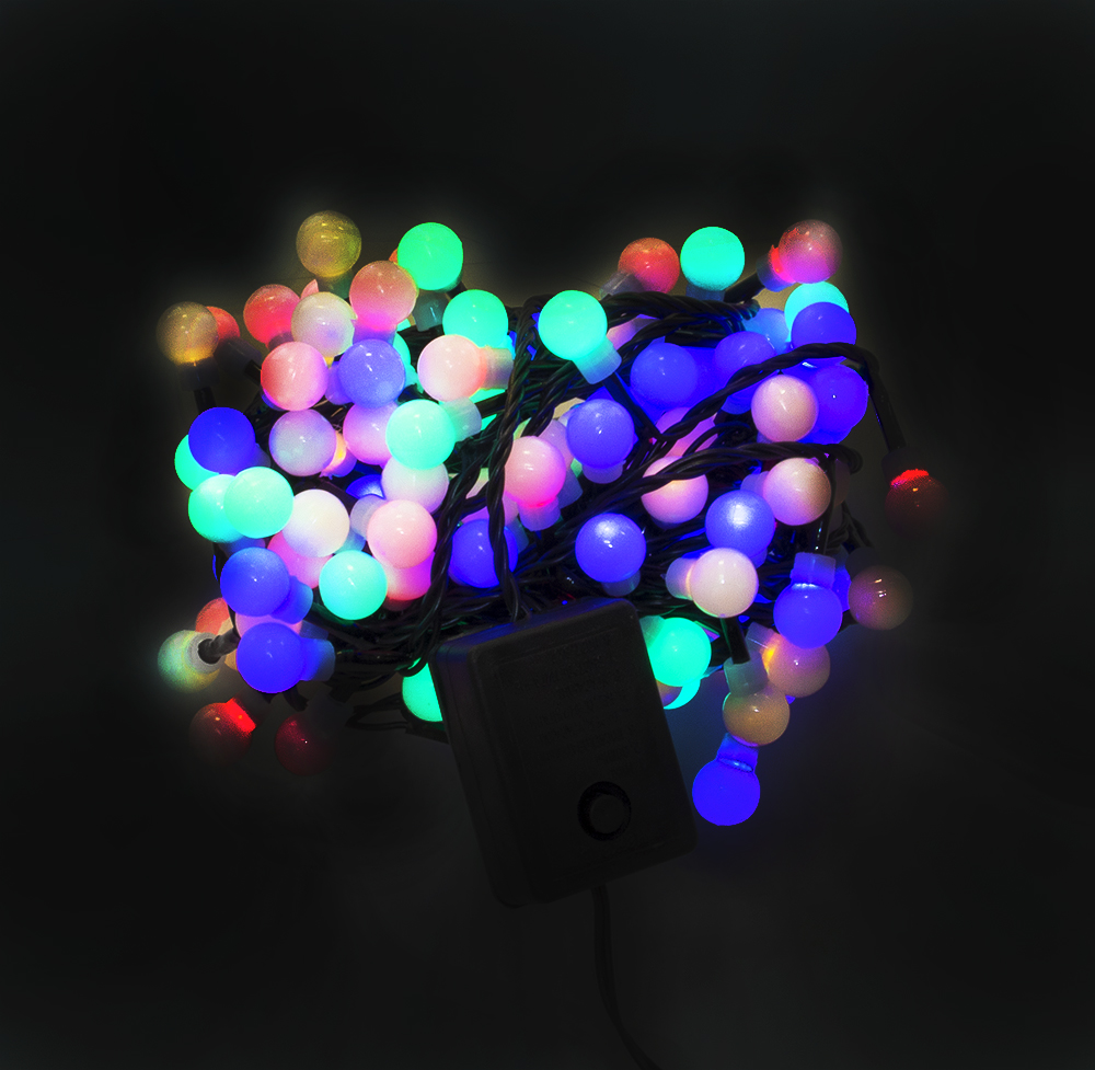 Изображение товара Гирлянда светодиодная многоцветная 15 м 100 LED для украшения интерьер и экстерьер