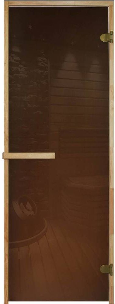 Изображение товара Дверь для сауны, 69*189 см, бронза