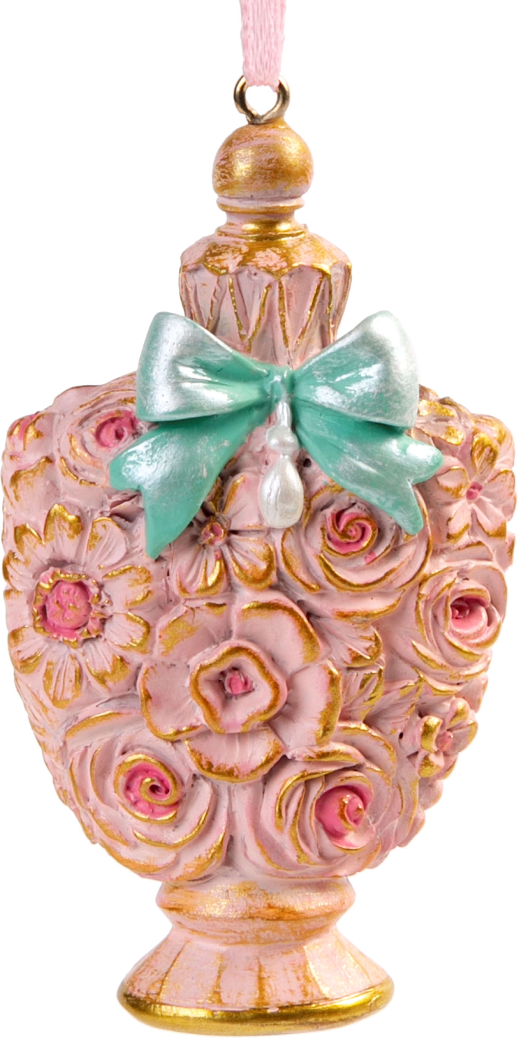 Изображение товара Ёлочная игрушка Зефирки Духи розовая 7,5х2 см