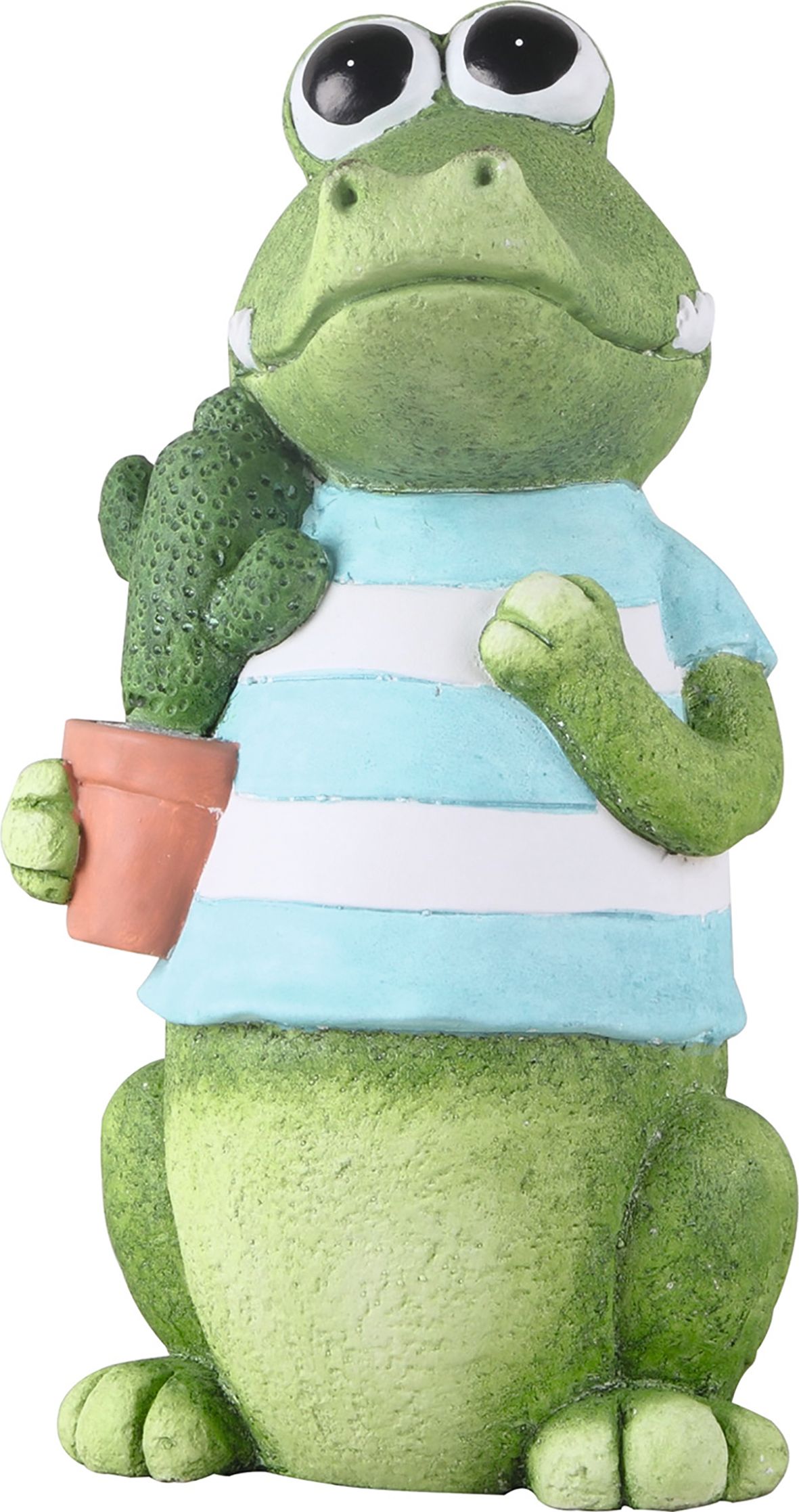 Изображение товара Садовая фигура Крокодил Мальчик 39 см - красивая декорация для сада