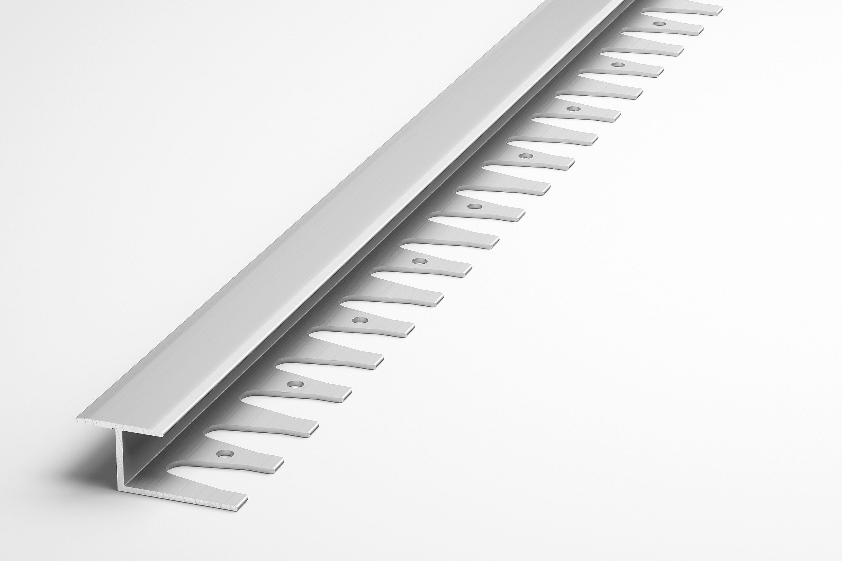 Изображение товара Профиль гнущийся алюминиевый ЛУКА 2700х16х10 мм серебро