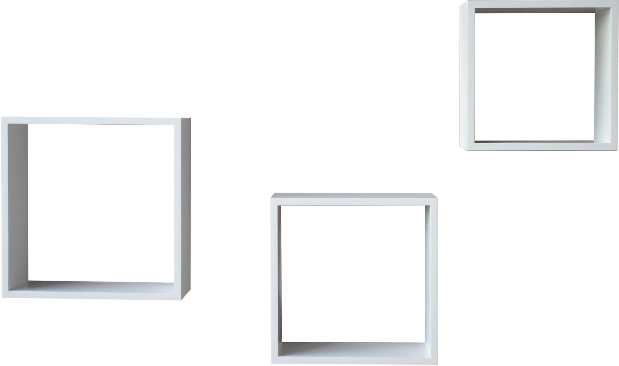 Изображение товара Декоративная полка Куб 106833 голубая 300х300х97 мм 3 шт для гостиной