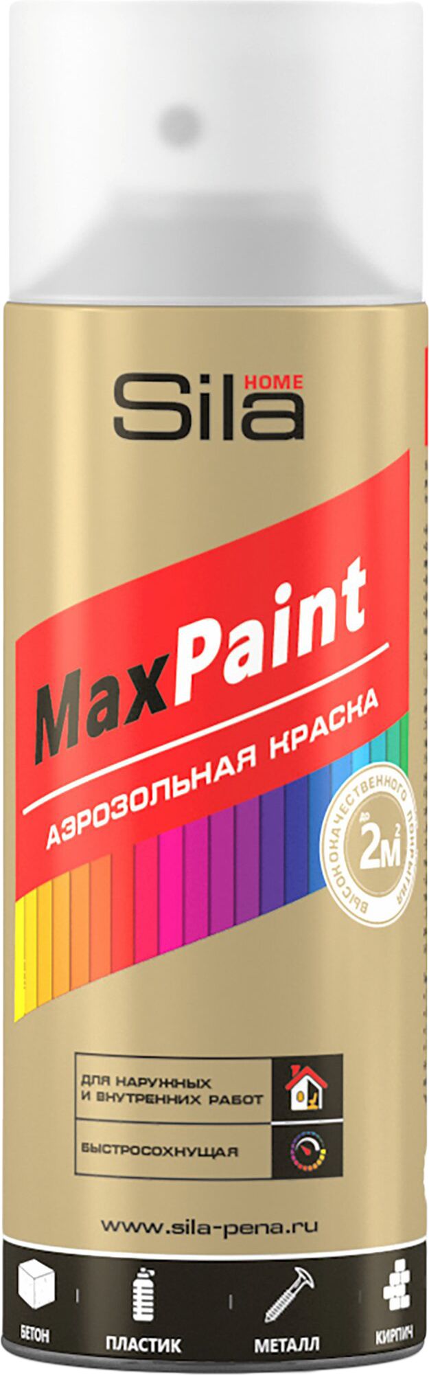 Изображение товара Лак универсальный акриловый Sila Home MaxPaint прозрачный матовый 0,52 л