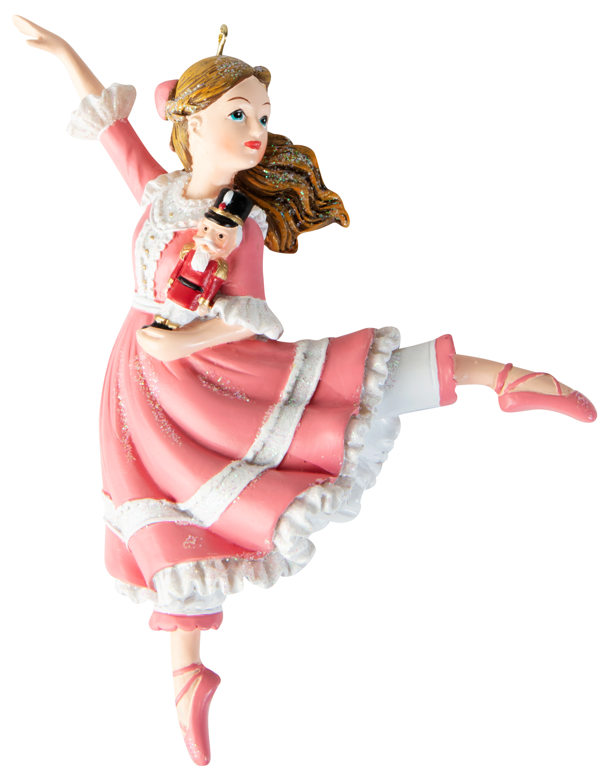 Изображение товара Ёлочная игрушка Мари и Щелкунчик 14 см - новогоднее украшение