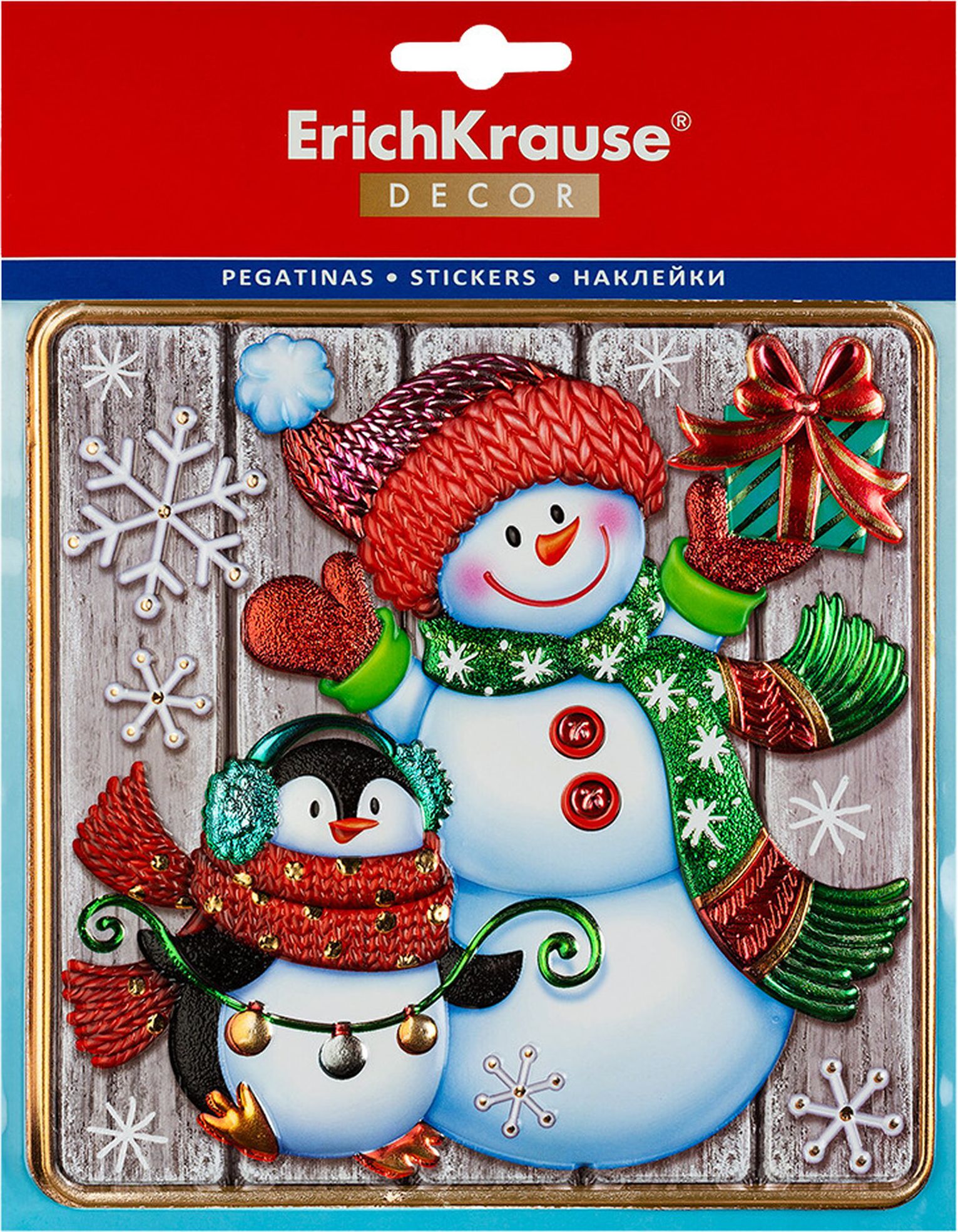 Изображение товара Наклейка Новогоднее веселье 18х23см Яркий интерьерный декор к Новому году