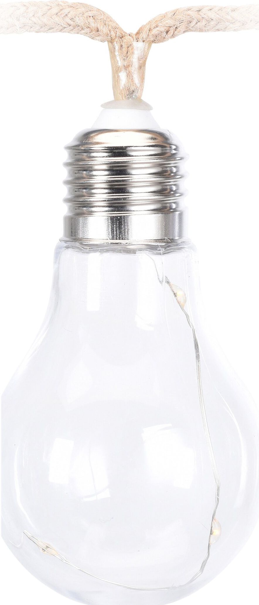 Изображение товара Гирлянда внутренняя нить Лампоки на веревке 10 LED белый