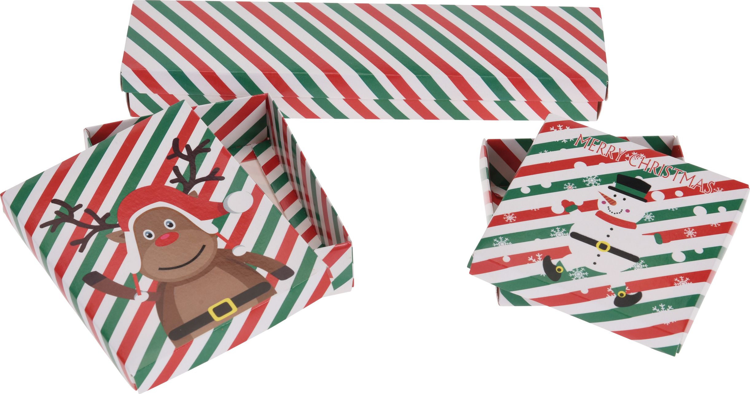 Изображение товара Подарочная коробка из картона 260x170 мм набор 3 шт универсальный