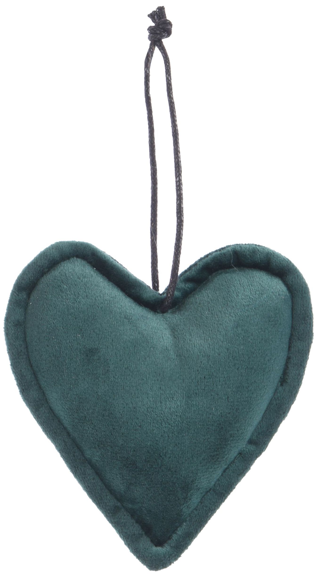 Изображение товара Ёлочная игрушка набивная вельветовая сердечко 11х3х11 см в ассортименте